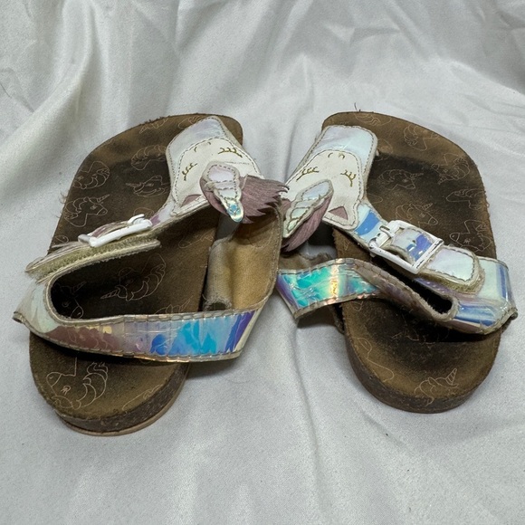 Seychelles Girls Unicorn Iridescent Velcro Ankle Strap Open Toe Sandals Size 10 - Picture 5 of 12